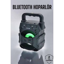 Mossem Işıklı Bluetooth Hoparlör Müzik ve Renkli Işık Taşınabiilir