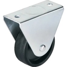 Mossem 104 - 50 mm Sabit Siyah Teker 4 Adet