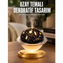 Hsc Bilişim Aromaterapi Hava Nemlendirici Gece Lambası Uzay Model Satürn Oda Kokusu