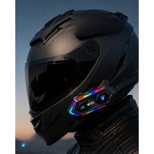 Mossem 6. Bluetooth 5.3 Kask Içi Intercom Kulaklık Ipx6 Suya Dayanıklı Tasarım