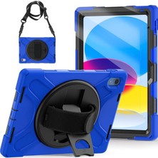 TekNetStore Apple Ipad 10. Nesilıpad A16 (11.nesil) 2025 / 10. Nesil 10.9 Uyumlu Tank Tablet Kılıfı Askılı Defender Yüksek Koruma