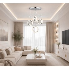 Osc Home Aydınlatma Tasarım Modern Kumandalı LED Avize 3 Ayrı Işık