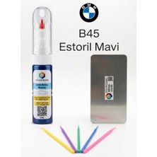 Colorguard Bmw B45 Estoril Mavi Rötuş Seti - 2 Si 1 Arada Iğne ve Fırça Uçlu Şişe, Rötuş Çeliği ve Rötuş Çubuğu