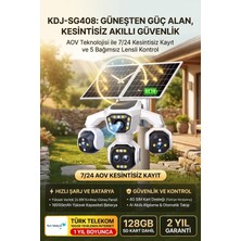 Kadraj 5 Kameralı Güneş Enerjili 18X Optik Zoom Solar Panelli Profesyonel Dış Mekân Güvenlik Kamerası 100TT