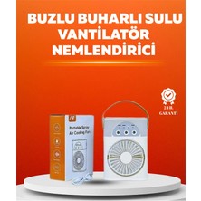 Hsc Bilişim Mini USB Klima Fan | 3 Kademeli Spreyli Hava Soğutucu, Taşınabilir