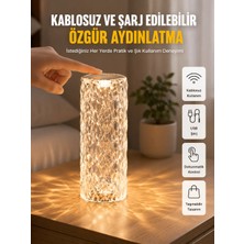 My Best Store Yeni Nesil Modern Kristal Masa ve Gece Lambası Dokunmatik Renk Değiştirebilen