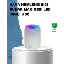 Hsc Bilişim Abs Gövdeli 300ML USB Nemlendirici – Beyaz, Gri, Pembe Renk