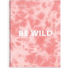 Bg Store Mr Defter-Nb A5 120 Kareli 90GR Batık Pembe Spiralli