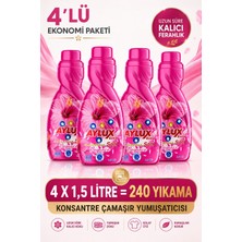 Aylux Extra Konsantre Çamaşır Yumuşatıcısı Elegance 4x1,5 L 240 Yıkama Yoğun Kıvamlı