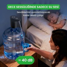 Bg Store Yeni Nesil Ultra Sessiz ve Ultra Hızlı Otomatik Damacana Pompası Siyah