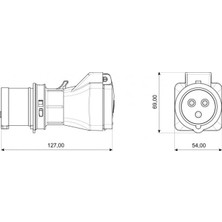 Bg Store Bemis Monofaz Dönüştürücü Adaptör Priz 3/16A FİŞ-1/16A Priz