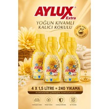 Aylux Extra Konsantre Çamaşır Yumuşatıcısı Summer Days 4x1,5 L 240 Yıkama Yoğun Kıvamlı