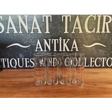 Sanat Taciri 4 Adet Altın Seri Rakı Bardağı No 635