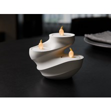 Modern 3'lü LED Mumluk – Şık ve Güvenli Dekoratif Tasarım