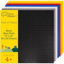 Bg Store Thinkmaster Klasik Bütün Markalar ile Uyumlu Zemin Plakası (Siyah)
