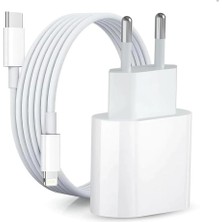 Bg Store iPhone 11/12/13/14 Pro ve Pro Max ile Uyumlu 20W Gerçek Güç Pd Qc 4.0 Destekli Hızlı Şarj Adaptörü ve Type-C To Lightning Kablo Seti
