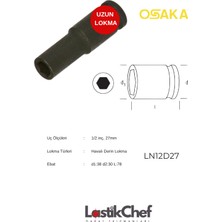 Osaka 27 mm 1/2" Derin Lokma