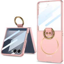 Samsung Galaxy Z Flip 7 Yüzüklü Rubber Mag Safe Kılıf Kapak Voyokıptyzk