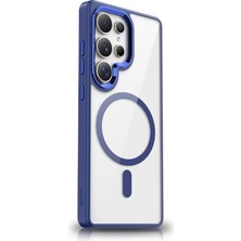 Voyo Samsung Galaxy S25 Ultra Magsafe Şarj Cam Şeffaf Kılıf Koruyucu Kaliteli