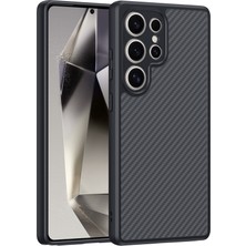 Voyo Samsung Galaxy S25 Ultra Karbon Desen Muhteşem Kalite Kılıf Koruyucu