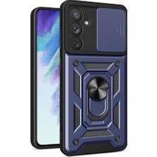 Voyo Galaxy A54 Sürgülü Kapak Kamera Korumalı Yüzüklü Darbe Emici Tank Kılıf