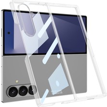 Voyo Samsung Galaxy Z Fold 7 Kapaklı Çift Parça Camlı Kılıf Koruyucu Kapak