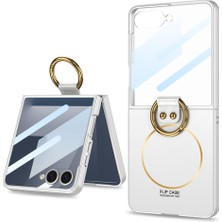 Samsung Galaxy Z Flip 7 Yüzüklü Rubber Mag Safe Kılıf Kapak Voyokıptyzk