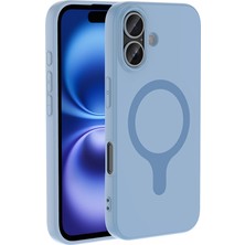 Voyo iPhone 16 Uyumlu Kılıf Mg-Safe Şarj Özellikli Zırhlı Kamera Korumalı Lansman Renkli Mat Silikon Kapak
