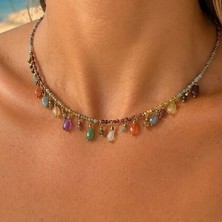 By Song Jewelry By Song Atelier Doğaltaşlı Sallantılı Kolye