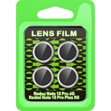 Bezos Note 15 5g Raze Metal Kamera Lens - Gümüş