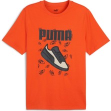Puma Graphics Erkek Turuncu Günlük Stil T-Shirt 68320918