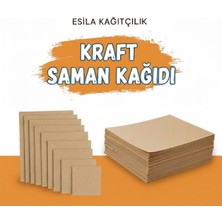 Esila Kağıtçılık A4 Kraft Saman Kağıdı Paketleme Hobi Etiket Kağıdı 200 Gram 10 Adet (0,124KG)