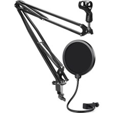 Brf Store Yavuzsell Lastvoice NB40 Pro Mikrofon Standı + Ps-01 Pop Filter (50X50 Büyük Boy)