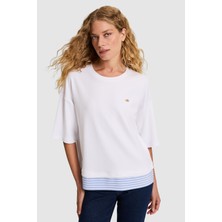 U.s. Polo Assn. Kadın Beyaz Tişört 50323464-VR013