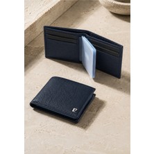 Pierre Cardin %100 Hakiki Deri Erkek Lacivert Cüzdan - Kartlık Kimlik Cüzdan - Erkek Deri Cüzdan Aksesuar Hediye - PC-075