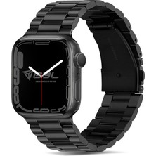 Brf Store Yavuzsell Babilden Apple Watch Series Se/11/10/9/8/7/6/5/4/3 ile Uyumlu Çelik Kordon (BBL04)