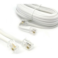 Brf Store Yavuzsell Telefon Kablo, RJ11 Bağlantı, 2 Pin Telefon Fax Kablosu (1 Metre)
