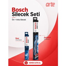Arte Mercedes Gls (X166) Serisi 2015-2019 Uyumlu | Bosch Aerotwin Serisi Ön ve Arka Silecek Takımı  | 2'li Set |