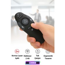 L'edoren Kablosuz Lazer Sunum Kalemi , Sunum Kumandası , Laser Powerpoint 15 Metre Çekim