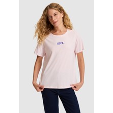 U.s. Polo Assn. Kadın Açık Pembe Tişört 50323530-VR078