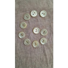 ILCARE Doğal Trokas Hakiki Inci Midye Kabugu   Sedef Düğme 12 mm 10 Adet