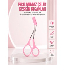 AyrStore Buğz Taraklı Kaş Düzeltme Makası – Hassas Şekillendirme ve Kolay Kullanım