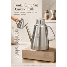Transformacion Damlatmaz Sızdırmaz Yağdanlık Sirkelik ve Barista Kahve Süt Demleme Kettle 304 Paslanmaz Çelik  532ML) 723400
