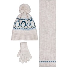 Civil Baby 6-18 Ay Atkı Bere Eldiven Set - Gri