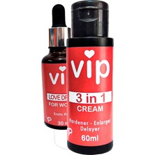 Bezos Vıp 3x Etki Erkekşekillenme Kremi + Extradestek 30 ml Kadındamla