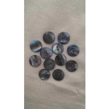 ILCARE Doğal Hakiki Inci Midye Kabugu   Sedef Düğme 15 mm 12 Adet