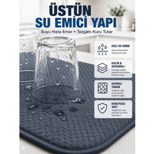 Katlanabilir Bulaşık Kurutma Matı Hızlı Kuruyan Su Emici Mutfak Matı