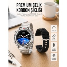 Nemere 2025 Model Yuvarlak Ekran Android ve Ios Uyumlu Gps Takibi Yapabilen Akıllı Saat Yeni Nesil Nemer