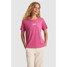 U.s. Polo Assn. Kadın Fuşya Tişört 50323530-VR023