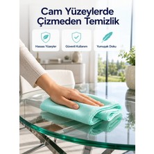 Mikrofiber Cam Bezi Çizmeden Temizlik Sağlayan Yüksek Su Emici Cam Silme Bezi 40X60 cm